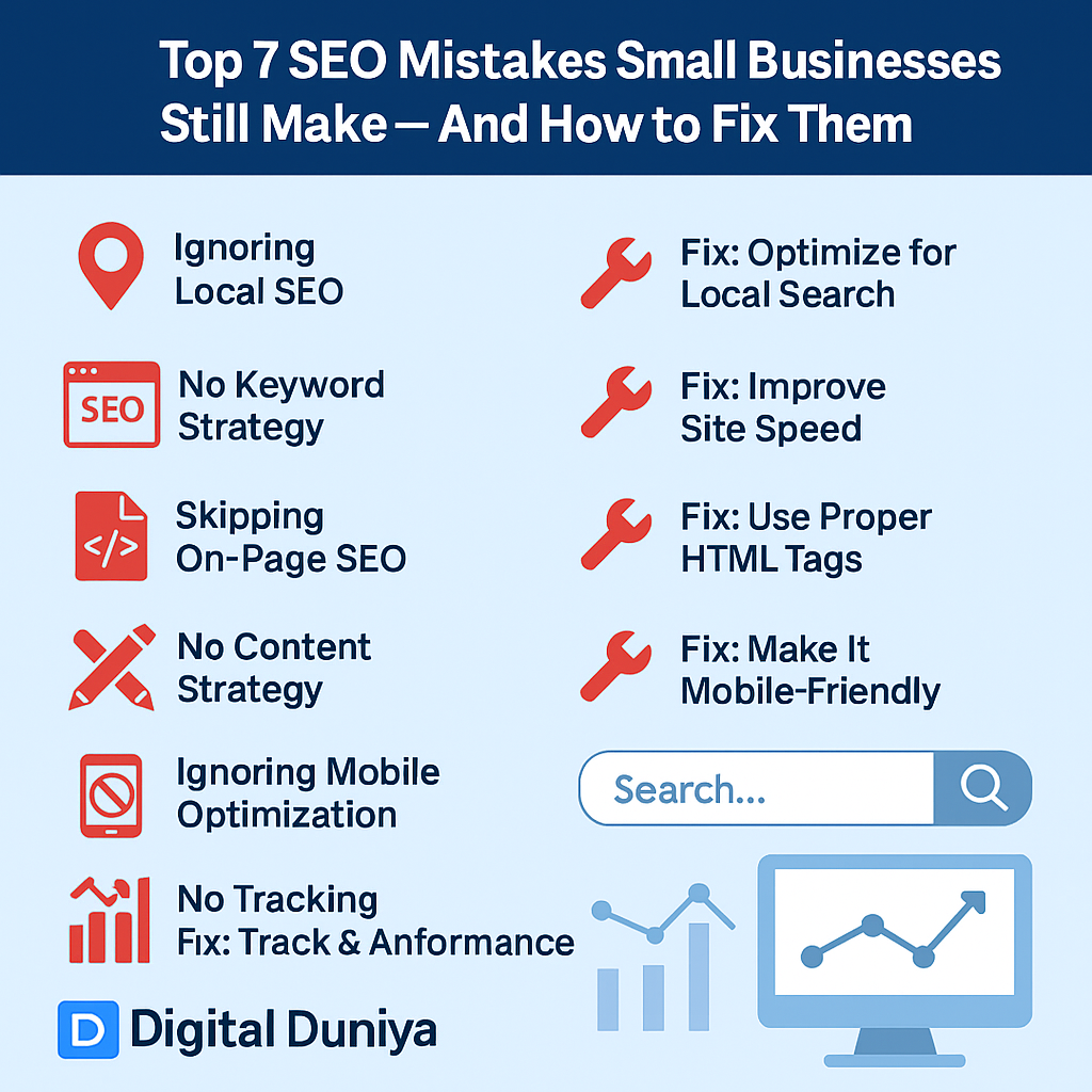 Top 7 SEO Mistakes Small Businesses Still Make